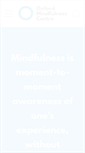 Mobile Screenshot of oxfordmindfulness.org